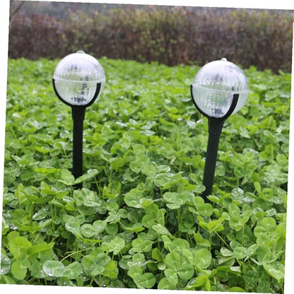 GLEAVI 2pcs Solar Lawn Lights Outdoor Garden Path LED Decorative Plastic Solar Powered Lamps Color Changing for Patio Yard Landscape Lighting