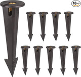 Gardencoin ABS Ground Spikes Stakes Replacement with Brass Insert, 1/2" NPT Thread - Outdoor Security Flood Light | Lumora
