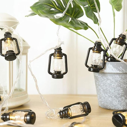 String Lights, LED Outdoor Indoor LED Kerosene Lamp Retro Horse Lantern Nostalgic Little Color Led Outdoor Lighted Holiday Displays Edison Bulb Hanging Lights Patio Christmas Bar Decoration Light