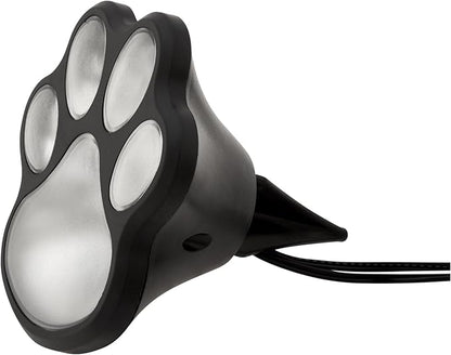 GreaterGood Paw Print Solar Ground Lights Outdoor LED Pathway Lights Color Changing Waterproof Garden Decor for Animal Lovers (Multi-Color, One Size)