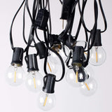 Outdoor String Lights 48ft with 23+2 Spare Bulbs, Shatterproof Dimmable Waterproof, LED 1W 60LM 2200K Warm Glow for | Lumora