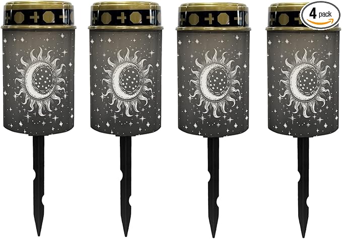 Cemetery Solar Lights - Waterproof Black LED Lanterns for Grave, Yard, Patio & Driveway - Outdoor Path Light | Lumora
