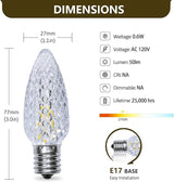 C9 Christmas Light Bulbs 50 Pack, Shatterproof Replacement LED Bulb, 2700K Warm White Fairy Lights for Indoor and | Lumora