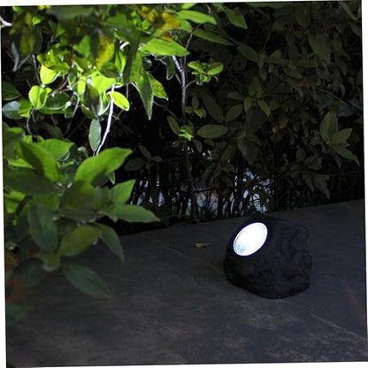 ARTIBETTER 2pcs Simulation Stone Solar Lamp Outdoor Garden Lights Solar Pathway Lamp Landscape Light for Patio Driveway