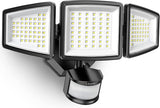 Lepro Bundle - Black LED Security Light 3 Adjustable Heads & 50 ft Outdoor String Lights 25 LED G40 Edison Bulbs | Lumora
