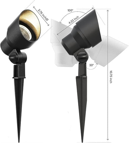 VM Low Voltage Landscape Lights 12V AC, 20W Outdoor Spotlight Flood Lights 145 Lumens G4 Bi-PIin Halogen Lighting 2800K Warm White Light for Garden, Yard, Pathway, Driveway Lighting 8Pack