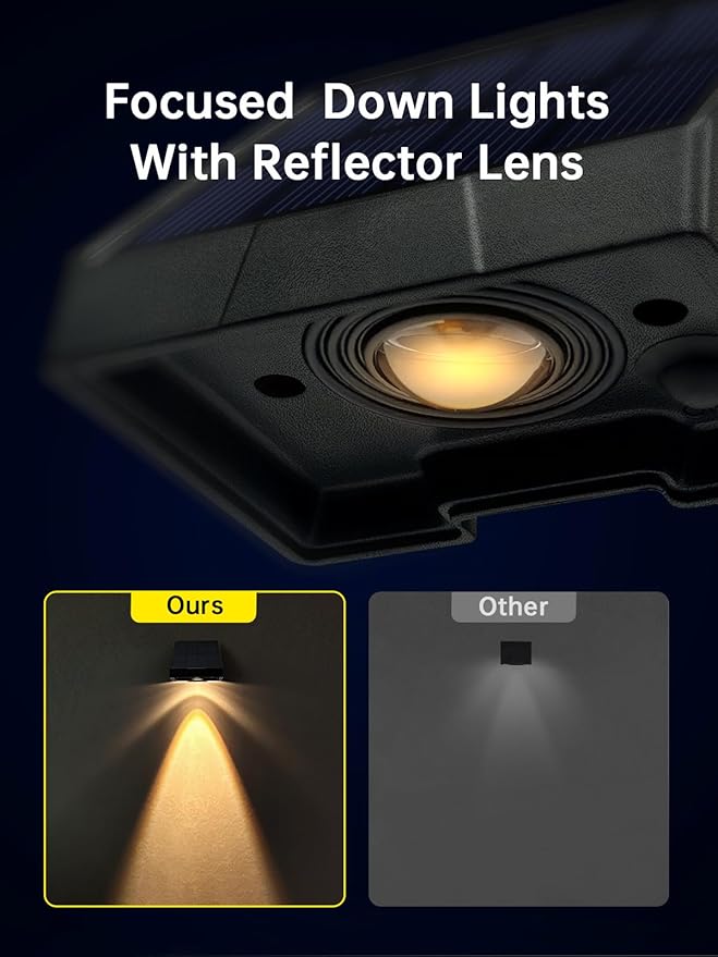 Solar Mailbox Lights Outdoor Waterproof Non-Drill LED 3000K Warm White Bright Lens Downlight Small Solar Light for | Lumora