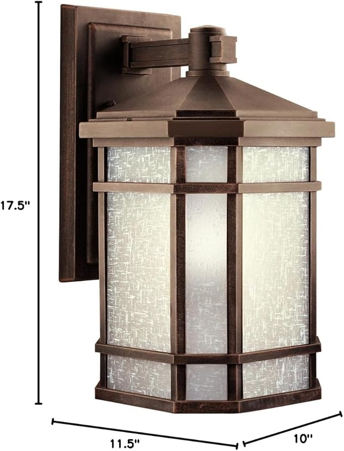 Kichler 9720PR Outdoor Wall 1-Light, Prairie Rock | Lumora
