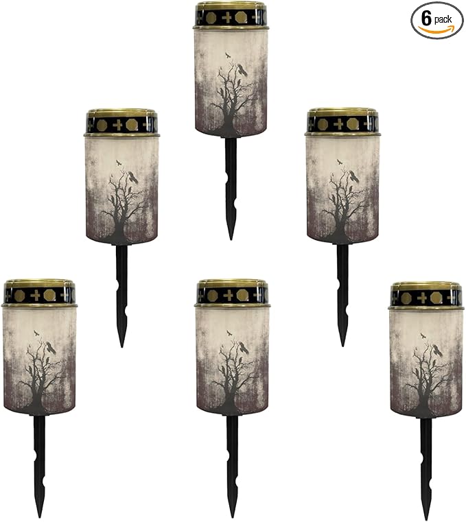 Halloween Branches Solar Garden Lights Outdoor Waterproof Halloween Decor Pathway Lights Solar Powered,Solar Stake Lights for Yard Patio Driveway Lights Outdoor Landscape Lighting