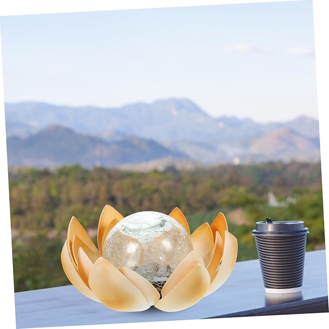 LIFKOME Solar Lotus Lantern Led Garden Lights Solar Pathway Lights Landscape Outdoor | Lumora