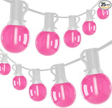 50Ft Valentine's Day Outdoor String Lights, G40 Valentines Day Decorations Lights with 27 LED Pink Shatterproof | Lumora