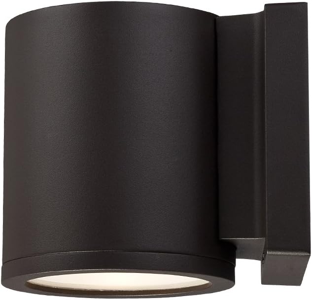 WAC Lighting WS-W2605-BZ Tube LED Outdoor Wall Light Fixture, Dark Sky Friendly Single Light, 3000K, Bronze