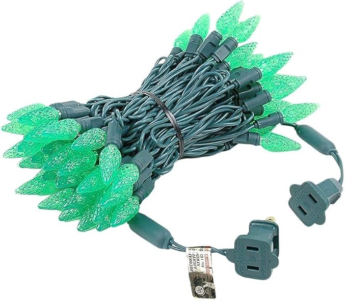 Novelty Lights 24FT 70 LED C6 Christmas String Lights, Outdoor Commercial Grade Tree Decorations, Permanent LED | Lumora
