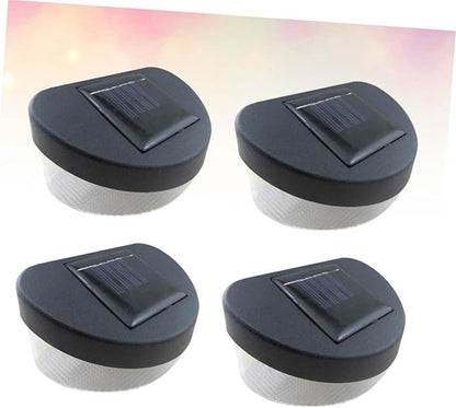 4pcs Solar Fence Lights Led Wall Lamp Outdoor Garden Light for Pathway Porch Garage Street