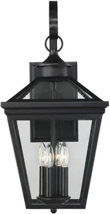 Savoy House 5-142-BK Ellijay Modern Farmhouse Rustic Clear Glass Outdoor Wall Lantern, 4-Light 160 Total Watts, 26" | Lumora