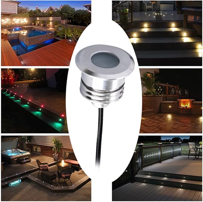 LED Deck Handrail Light 10-Pack, Low Voltage DC 12 Volts Recessed Stair Handrail Lighting,IP68 Waterproof Outdoor | Lumora