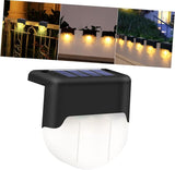 1Pc Solar Outdoor Stair Lamp Warm LED Lighting for Handrails and Fences Easy Installation Weather Resistant Solar | Lumora
