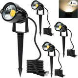 SHOYO Yard Spot Lights Warm White, 5W 3000K Outdoor Spotlights LED Landscape Lights IP65 Waterproof Uplights with | Lumora
