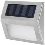 Walfront Solar Step Lights, LED Outdoor Stair Lights, Stainless Steel, Warm White, IP65 Waterproof, 4 LED, for | Lumora