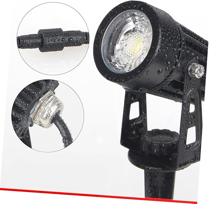 Solar LED Lawn Lights Waterproof Outdoor Ground Plug Light for Garden Decoration 6W Warm White Lighting for Patios and Pathways