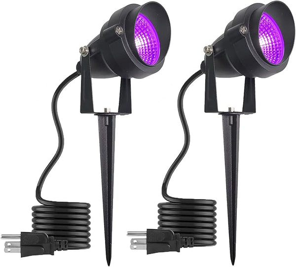 20W Halloween Spotlight Outdoor, Black Light Spotlight, Waterproof IP66 with Purple LED Landscape Lighting, Ideal | Lumora