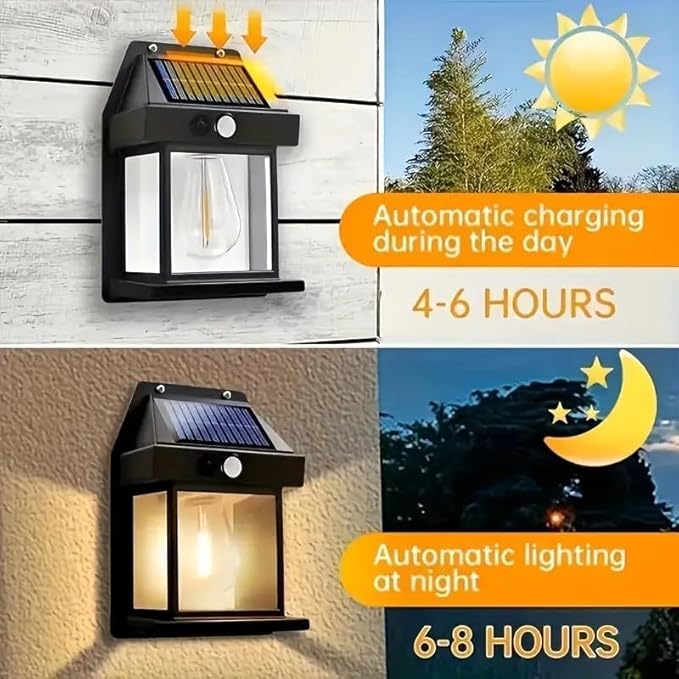 Set of 10- Solar Powered Outdoor Pathway Lights with Automatic Light Sensor