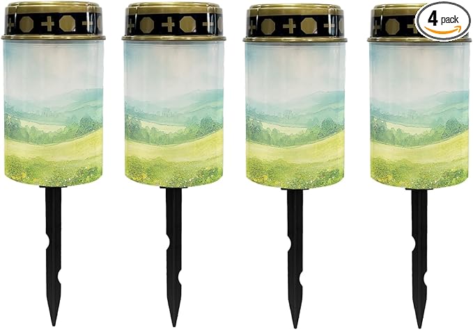 Lawn Solar Lights Outdoor Waterproof Pathway Lights Lantern Landscape Decoratives Lighting for Yard Patio Driveway Solar Walkway Lights Solar Garden Stake Lights