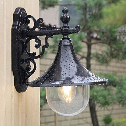 American Outdoor Waterproof Wall Lamp Large Speaker e 27 Exterior IP 44 Villa Gate Alumiexpression Artistique M Sconce Rainproof Garden Porch Front Door Stair Courtyard Outside