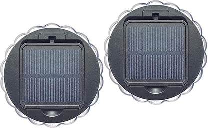 VALICLUD 2pcs Solar Wall Lights Outdoor Garden Solar Lamp Pathway Light with Sensor White for Yard Fence Patio