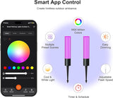 Outdoor Pathway Lights, Color Changing Walkway Lights, Waterproof Landscape Path Lights, APP/Control Box/Remote | Lumora