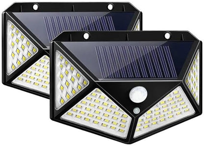 Security Light, Outdoor 100 LED Solar Light Motion Sensor Waterproof Solar Powered Wall Light | Yard Deck Light for Garden Decoration, Street Lights Solar Powered Lantern Wall Lamp
