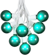 100 Foot G50 Outdoor Patio String Lights with 125 Green Globe Bulbs – Indoor Outdoor String Lights – Market Bistro | Lumora