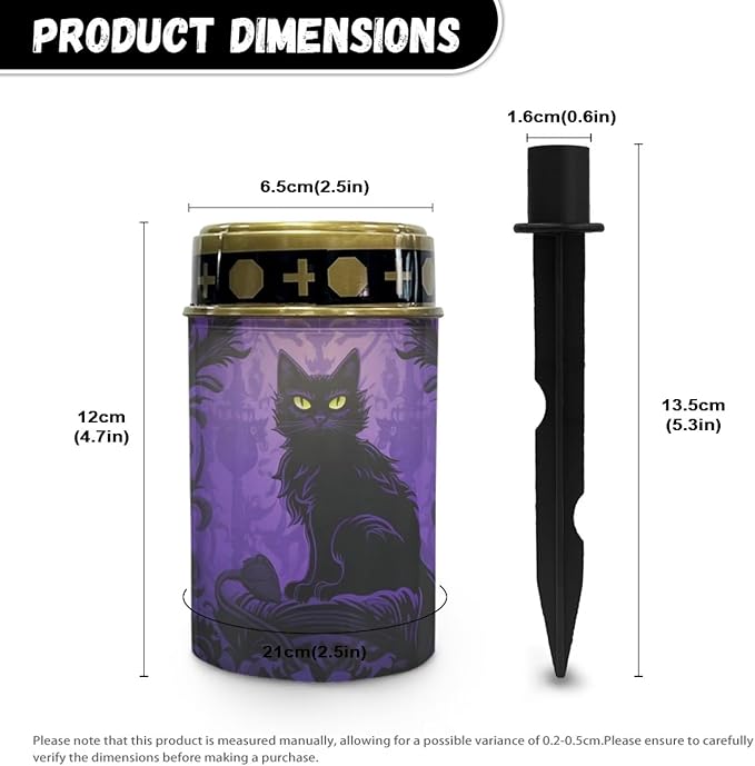 Black Cat Solar Halloween Lights for Cemeteries Halloween Solar Garden Lights Waterproof Study Night Lights for Holiday Decorations