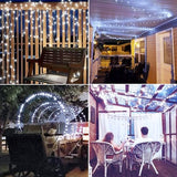 Joomer Solar Fairy Lights, 2-Pack Total 80FT 240LED String Lights, White