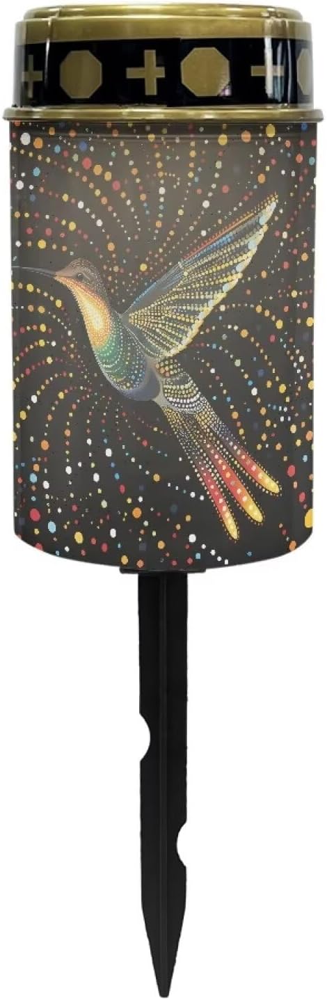 Bird Pattern Solar Light Outdoor Solar Garden Lights Bright Solar Path Lights Outdoor Cemetery Solar Light for Grave Memorial Gift
