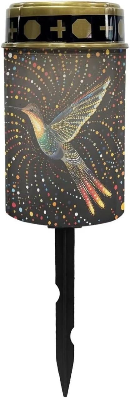 Bird Pattern Solar Light Outdoor Solar Garden Lights Bright Solar Path Lights Outdoor Cemetery Solar Light for Grave Memorial Gift