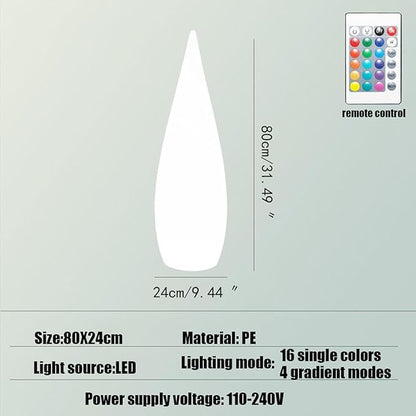 Outdoor Water Drop Lights, Waterproof Lawn Light, Courtyard Garden Terrace Atmosphere Lights, Landscape Courtyard Decorations Floor Lamps, Path Light, Modern Holiday Lamps