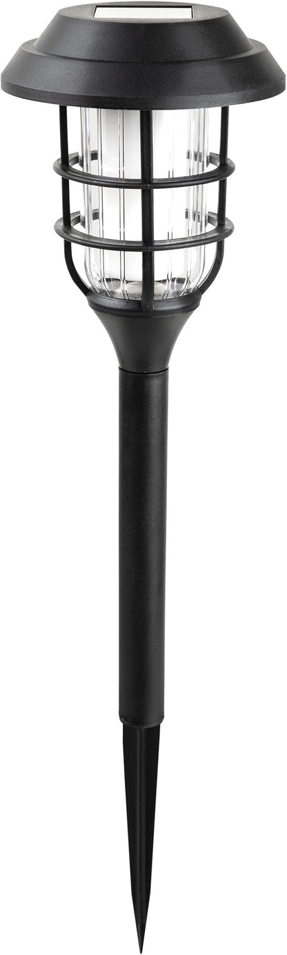 Alpine Corporation 17" Tall Outdoor Solar Powered Pathway LED Torch Light Stakes (Set of 6)