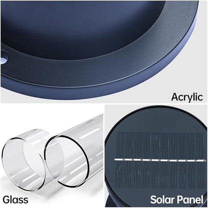 Modern Solar Pathway Light Solar Powered Mini Garden Lights Outdoor IP65 Waterproof Lawn Lamp LED Landscape Bollard Lighting Fixture for Courtyard Pathway Walkway Front/Back Door Decor