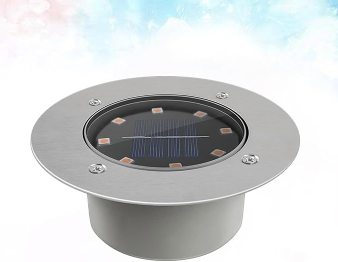 Solar LED Lawn Lamp Waterproof Outdoor Ground Light Solar Pathway Light with 8 LEDs for Garden Yard Landscape | Lumora