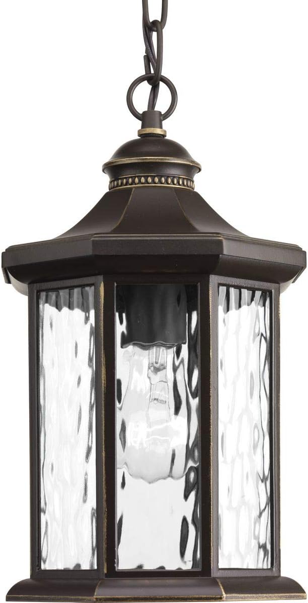 Progress Lighting P6529-20 Traditional/Classic 1-100W Med Hanging Lantern, Antique Bronze, 13.25x7.13x7.13