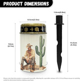 Western Cowboy Cemetery Lights for Grave, Outdoor Solar Garden Pathway Lights - Solar Powered Lanterns for Yard | Lumora