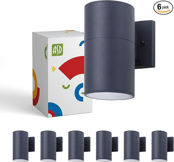 ASD 1 Light Outdoor Wall Light Fixture | 60W E26 Bulb Socket 120V ETL Cylinder Up Down Lights | | Lumora