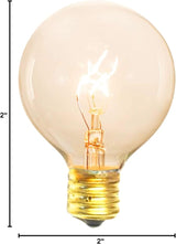 EST. LEE DISPLAY L D 1902 Indoor ＆ Outdoor G50 Globe Light Bulbs, Transparent Clear Color Glass, Incandescent | Lumora