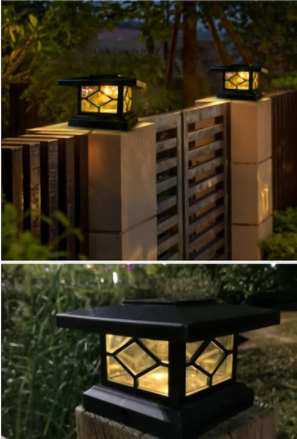 Ulalaza 2Pcs Solar Decking Lights RGB+ Changing Solar Step Lights Outdoor Waterproof Stair Lights for Fence, Deck | Lumora