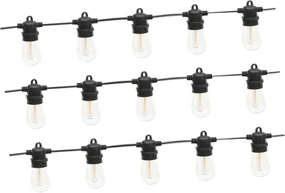 NOLITOY 15m Outdoor Led String Lights Decorative Lamp for Parties Camping and Garden Warm Bulbs Us for Festive Occasions