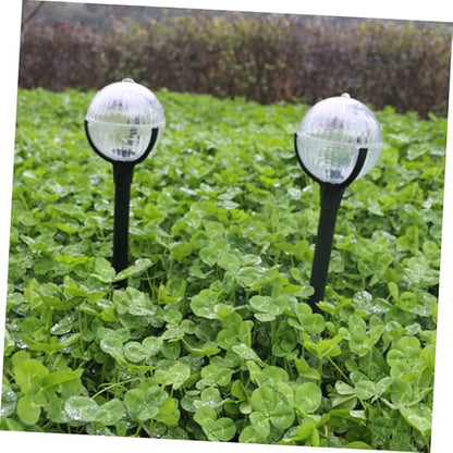 NUOBESTY 2pcs Solar Lawn Lights with LED Landscape Pathway Lights Outdoor Garden Solar Decorative Ground Lamps for Patio Yard