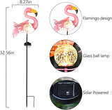 Garden Decor Solar Lights Pink Flamingo Lawn Light, for Yard Outdoor Decorations Ground Inserted Outdoor Waterproof | Lumora