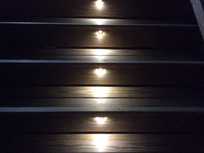 LED Stair Light Low Voltage Waterproof IP65 Outdoor 1-2/5" Recessed Wood LED Deck Lighting Yard Garden Patio Step Landscape Pathway Decor Lamp(1pcs,Warm White)