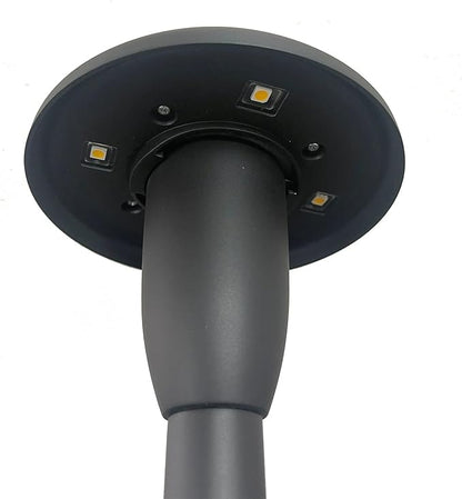 Solar Powered LED Path Lights, Dome Design, 12 Lumen Outdoor Landscape Lighting, 6 Count